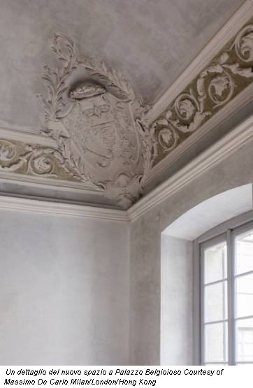 Un dettaglio del nuovo spazio a Palazzo Belgioioso Courtesy of Massimo De Carlo Milan/London/Hong Kong