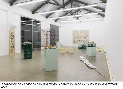 Christian Holstad, Toothpick, vista della mostra, Courtesy of Massimo De Carlo Milan/London/Hong Kong