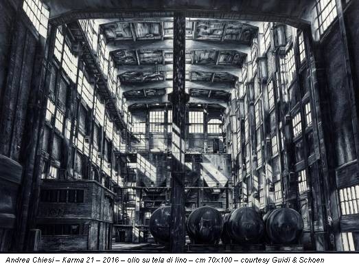 Andrea Chiesi – Karma 21 – 2016 – olio su tela di lino – cm 70x100 – courtesy Guidi & Schoen