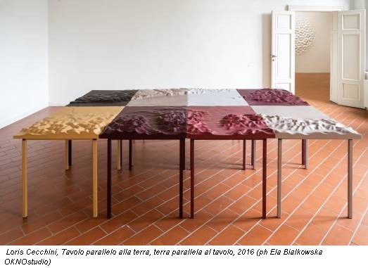 Loris Cecchini, Tavolo parallelo alla terra, terra parallela al tavolo, 2016 (ph Ela Bialkowska OKNOstudio)