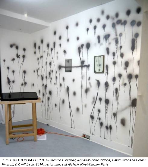 E IL TOPO, IAIN BAXTER &, Guillaume Clermont, Armando della Vittoria, David Liver and Fabien Pinaroli, & it will be in, 2014, performance at Galerie Nivet-Carzon Paris