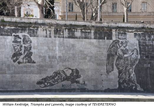 William Kentridge, Triumphs and Laments, Image courtesy of TEVERETERNO