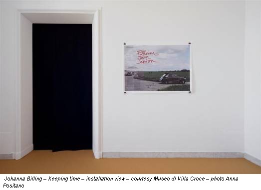 Johanna Billing – Keeping time – installation view – courtesy Museo di Villa Croce – photo Anna Positano