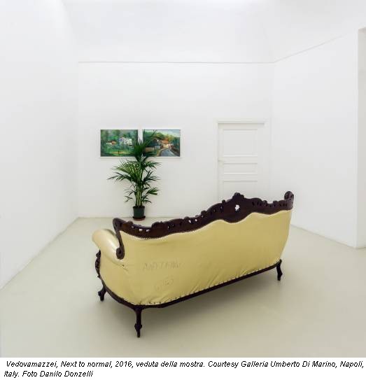 Vedovamazzei, Next to normal, 2016, veduta della mostra. Courtesy Galleria Umberto Di Marino, Napoli, Italy. Foto Danilo Donzelli