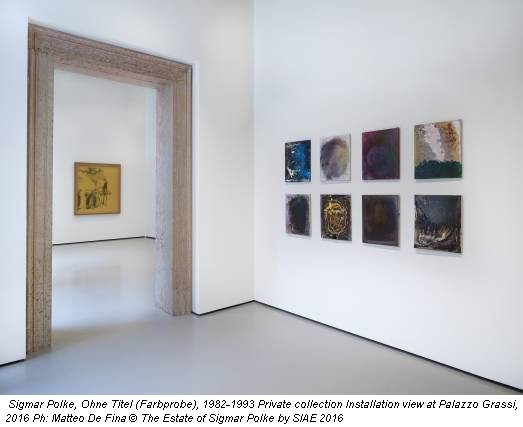 Sigmar Polke, Ohne Titel (Farbprobe), 1982-1993 Private collection Installation view at Palazzo Grassi, 2016 Ph: Matteo De Fina © The Estate of Sigmar Polke by SIAE 2016