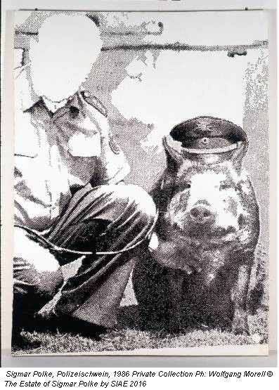 Sigmar Polke, Polizeischwein, 1986 Private Collection Ph: Wolfgang Morell © The Estate of Sigmar Polke by SIAE 2016
