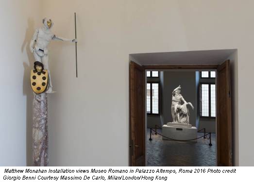 Matthew Monahan Installation views Museo Romano in Palazzo Altemps, Roma 2016 Photo credit Giorgio Benni Courtesy Massimo De Carlo, Milan/London/Hong Kong