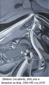 Stefano Cecatiello, Blik,olio e tempera su tela, 289x190 cm,2016