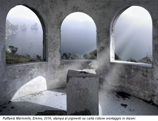 Raffaela Mariniello, Eremo, 2016, stampa ai pigmenti su carta cotone montaggio in diasec