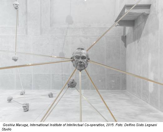 Goshka Macuga, International Institute of Intellectual Co-operation, 2015. Foto: Delfino Sisto Legnani Studio