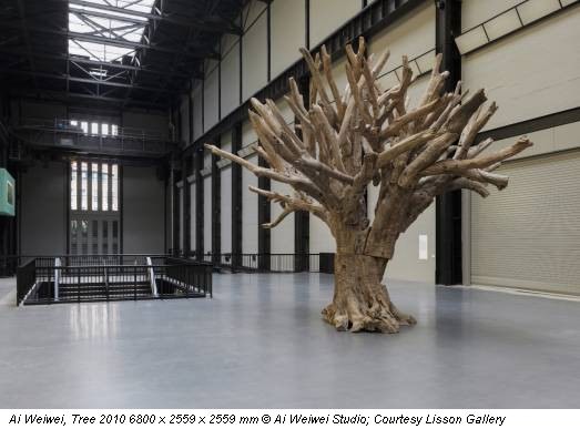 Ai Weiwei, Tree 2010 6800 x 2559 x 2559 mm © Ai Weiwei Studio; Courtesy Lisson Gallery