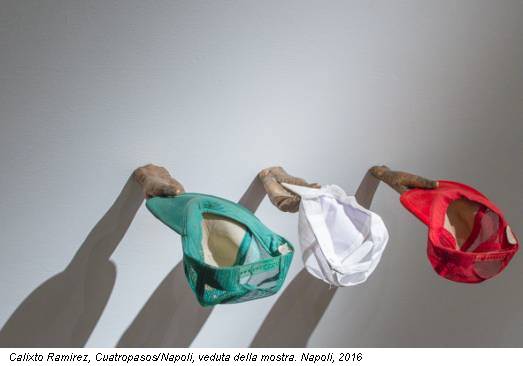 Calixto Ramirez, Cuatropasos/Napoli, veduta della mostra. Napoli, 2016