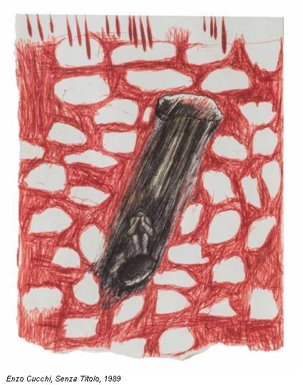 Enzo Cucchi, Senza Titolo, 1989