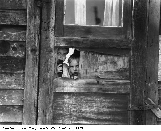 Dorothea Lange, Camp near Shafter, California, 1940