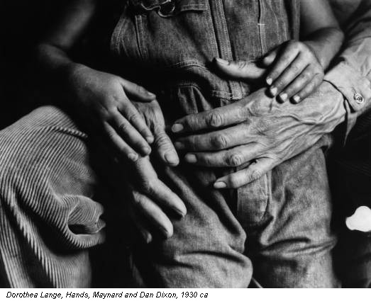 Dorothea Lange, Hands, Maynard and Dan Dixon, 1930 ca
