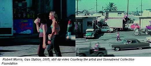 Robert Morris, Gas Station, 2005, still da video Courtesy the artist and Sonnabend Collection Foundation