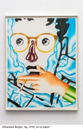 Sebastian Burger, Isy, 2016, oil on paper