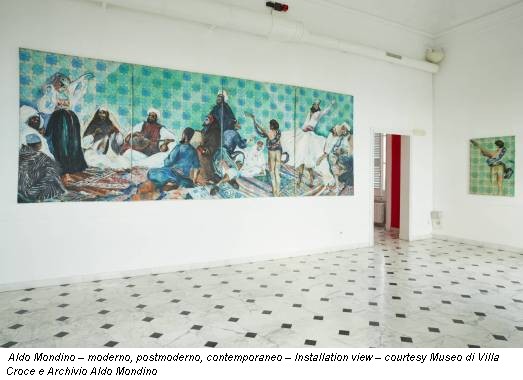 Aldo Mondino – moderno, postmoderno, contemporaneo – Installation view – courtesy Museo di Villa Croce e Archivio Aldo Mondino