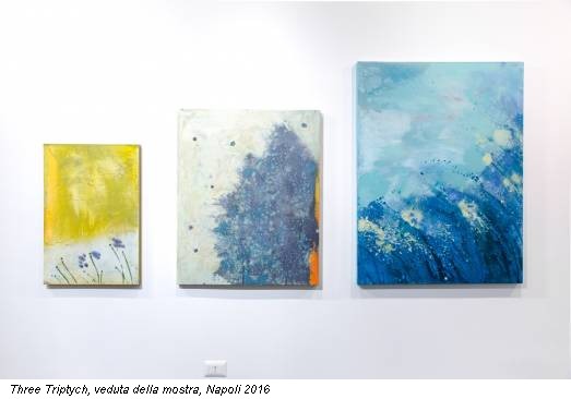 Three Triptych, veduta della mostra, Napoli 2016