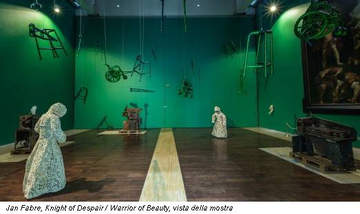 Jan Fabre, Knight of Despair / Warrior of Beauty, vista della mostra