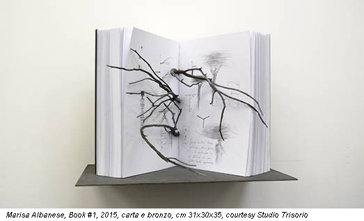 Marisa Albanese, Book #1, 2015, carta e bronzo, cm 31x30x35, courtesy Studio Trisorio