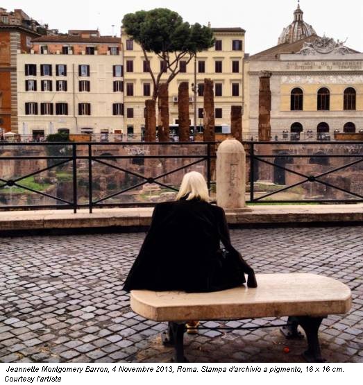 Jeannette Montgomery Barron, 4 Novembre 2013, Roma. Stampa d'archivio a pigmento, 16 x 16 cm. Courtesy l'artista