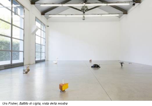 Urs Fisher, Battito di ciglia, vista della mostra