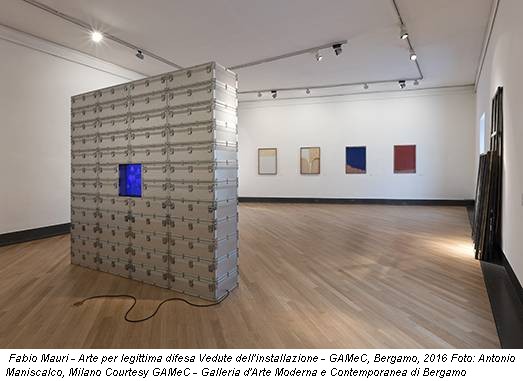 Fabio Mauri - Arte per legittima difesa Vedute dell'installazione - GAMeC, Bergamo, 2016 Foto: Antonio Maniscalco, Milano Courtesy GAMeC - Galleria d'Arte Moderna e Contemporanea di Bergamo