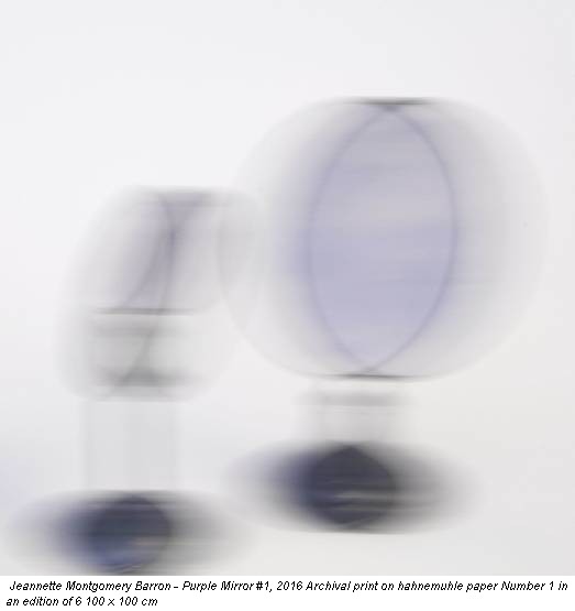 Jeannette Montgomery Barron - Purple Mirror #1, 2016 Archival print on hahnemuhle paper Number 1 in an edition of 6 100 x 100 cm