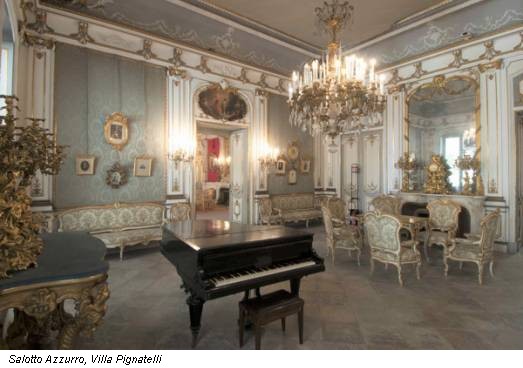 Salotto Azzurro, Villa Pignatelli