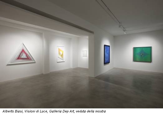 Alberto Biasi, Visioni di Luce, Galleria Dep Art, veduta della mostra