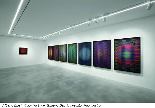 Alberto Biasi, Visioni di Luce, Galleria Dep Art, veduta della mostra