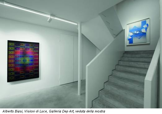 Alberto Biasi, Visioni di Luce, Galleria Dep Art, veduta della mostra
