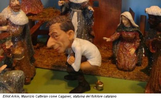 Elliot Arkin, Maurizio Cattelan come Caganer, statuina del folklore catalano