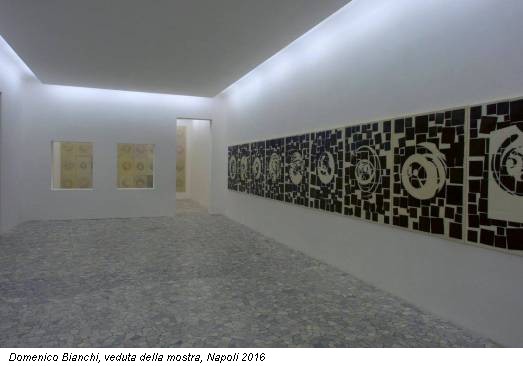 Domenico Bianchi, veduta della mostra, Napoli 2016