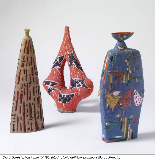 Clara Garesio, Vasi anni ’50 ’60, foto Archivio dell'Arte Luciano e Marco Pedicini