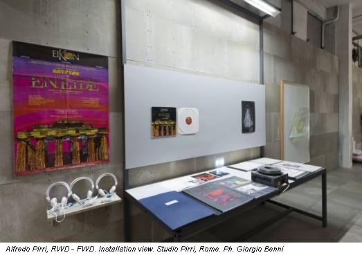 Alfredo Pirri, RWD - FWD. Installation view. Studio Pirri, Rome. Ph. Giorgio Benni