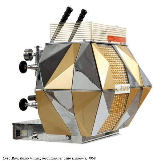 Enzo Mari, Bruno Munari, macchina per caffè Diamante, 1956