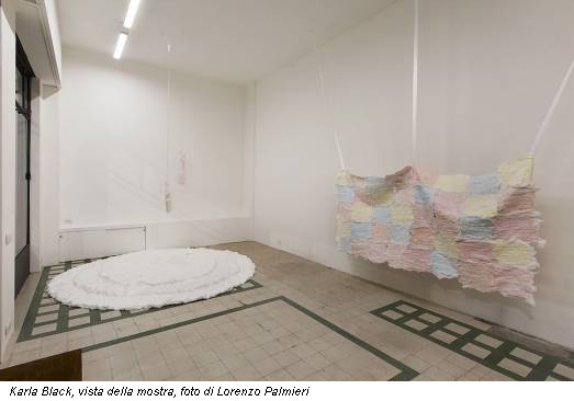 Karla Black, vista della mostra, foto di Lorenzo Palmieri