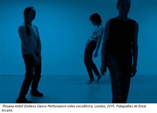 Rosana Antolí Endless Dance Performance video escultórica, London, 2015. Fotografías de Erola Arcalis.