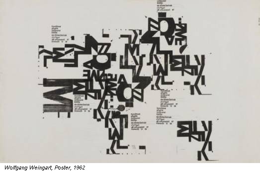 Wolfgang Weingart, Poster, 1962
