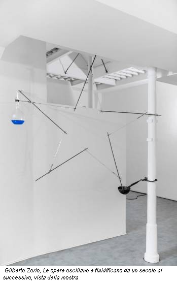 Gilberto Zorio, Le opere oscillano e fluidificano da un secolo al successivo, vista della mostra