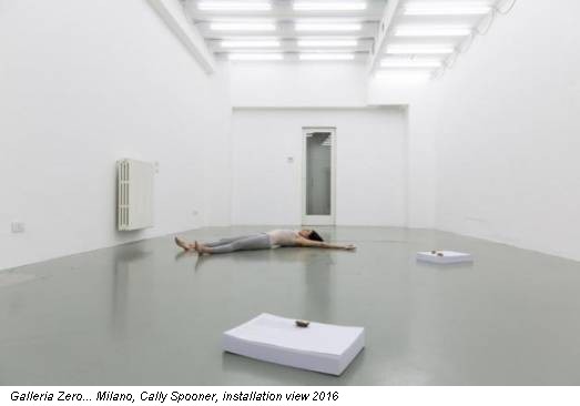 Galleria Zero... Milano, Cally Spooner, installation view 2016