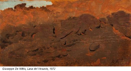 Giuseppe De Nittis, Lava del Vesuvio, 1872