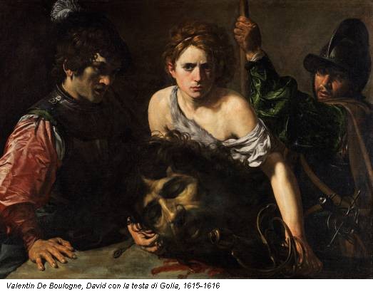 Valentin De Boulogne, David con la testa di Golia, 1615-1616