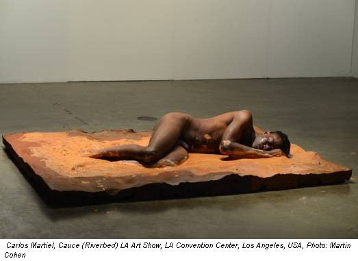 Carlos Martiel, Cauce (Riverbed) LA Art Show, LA Convention Center, Los Angeles, USA, Photo: Martin Cohen