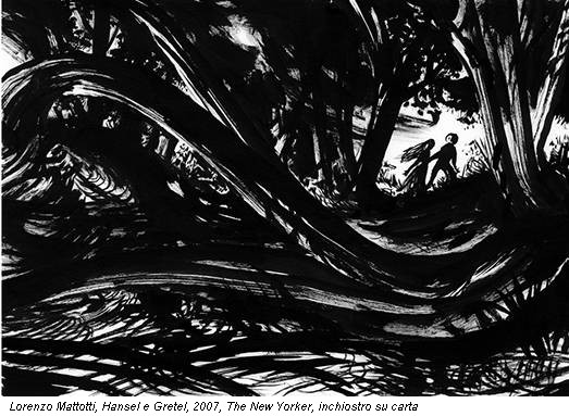 Lorenzo Mattotti, Hansel e Gretel, 2007, The New Yorker, inchiostro su carta