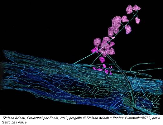 Stefano Arienti, Proiezioni per Fenix, 2012, progetto di Stefano Arienti e Foofwa d’Imobilité per il teatro La Fenice