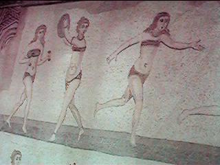 Mosaici della villa del Casale a Piazza Armerina, particolare