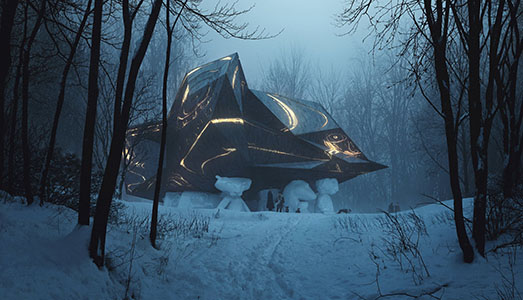 Un UFO nel bosco  | di Edvard Munch